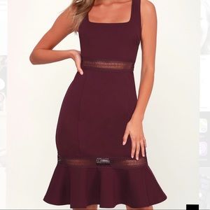 Lulu’s Martini Mama Plum Dress